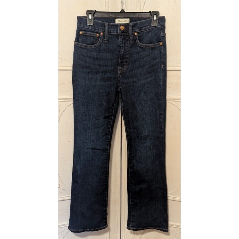Madewell Mid-Rise Kick Out Jeans 27 Dark Wash